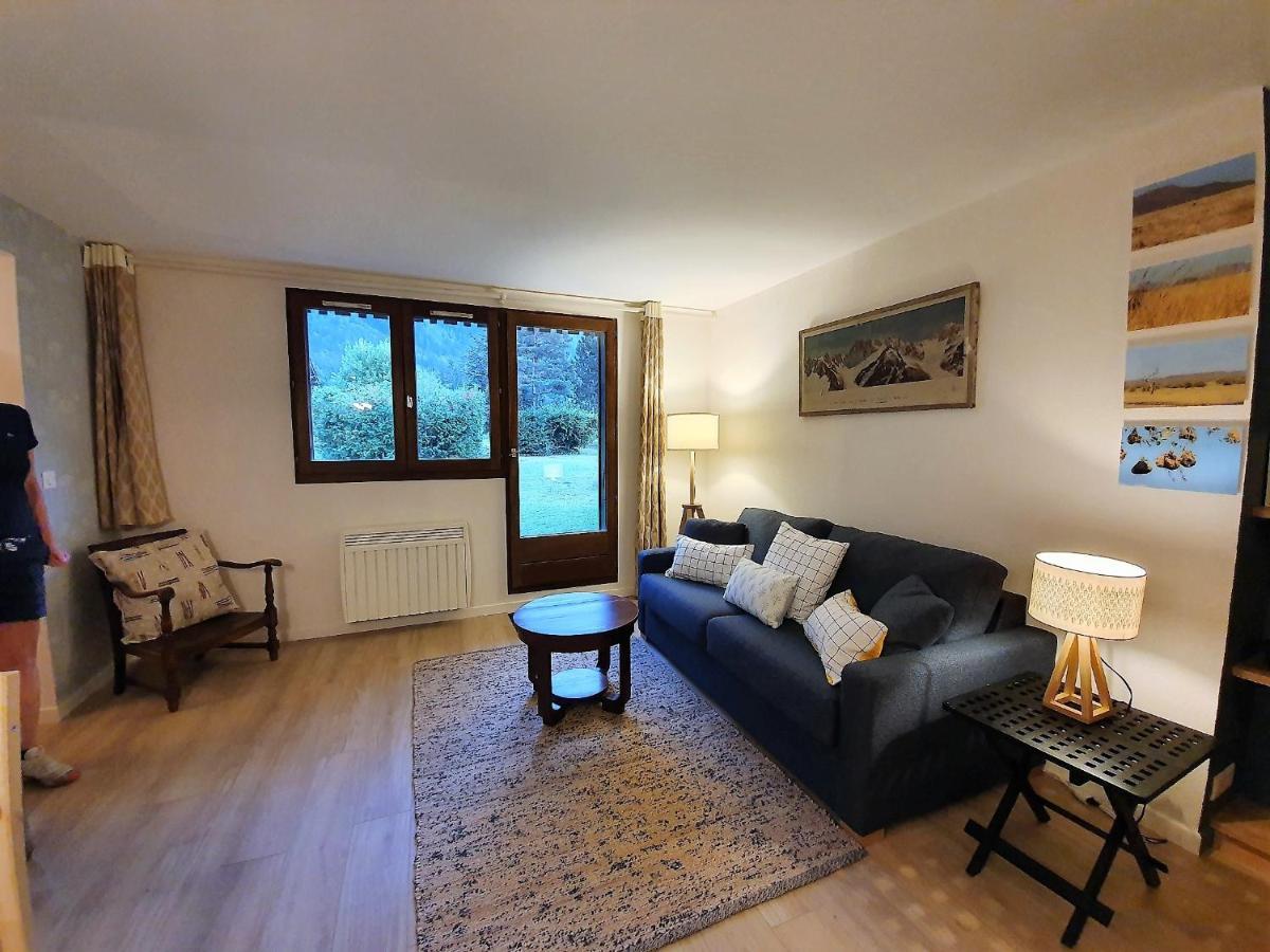 Chamonix Appartement Vue Mont Blanc Avec Jardin Exterior foto